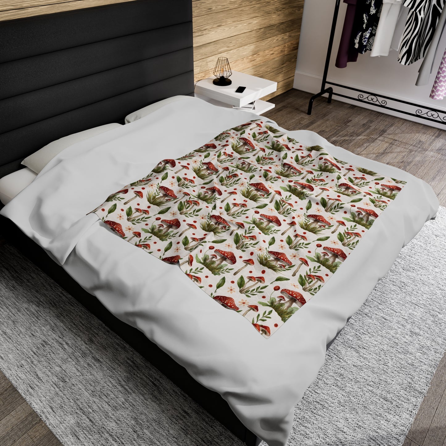 Mushroom Blanket Velveteen Plush Blanket