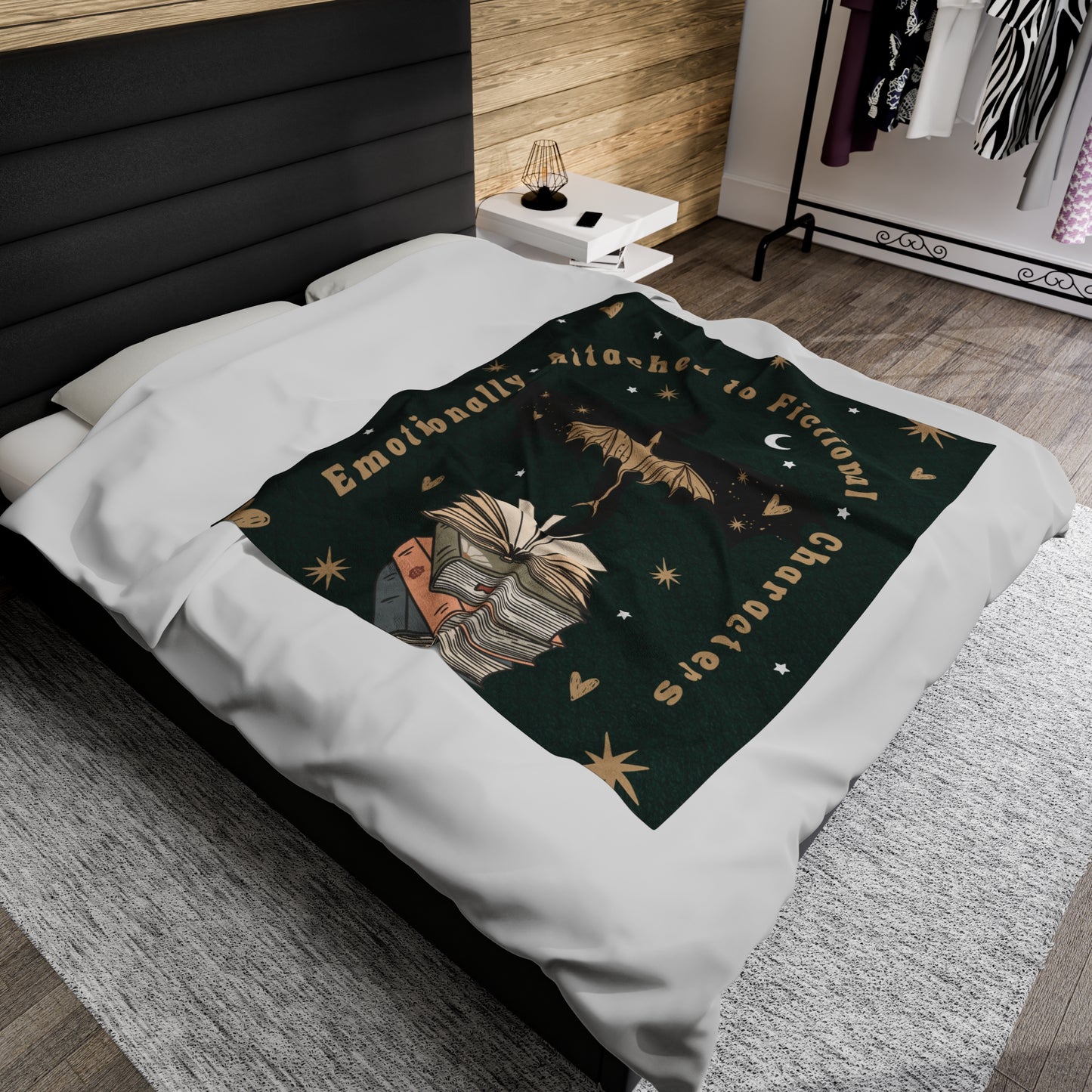 Fourth Wing Inspired Blanket Bookish Gift for Her Bookish Fleece Throw Blanket | Onyx Storm Inspired | Galentine Merch