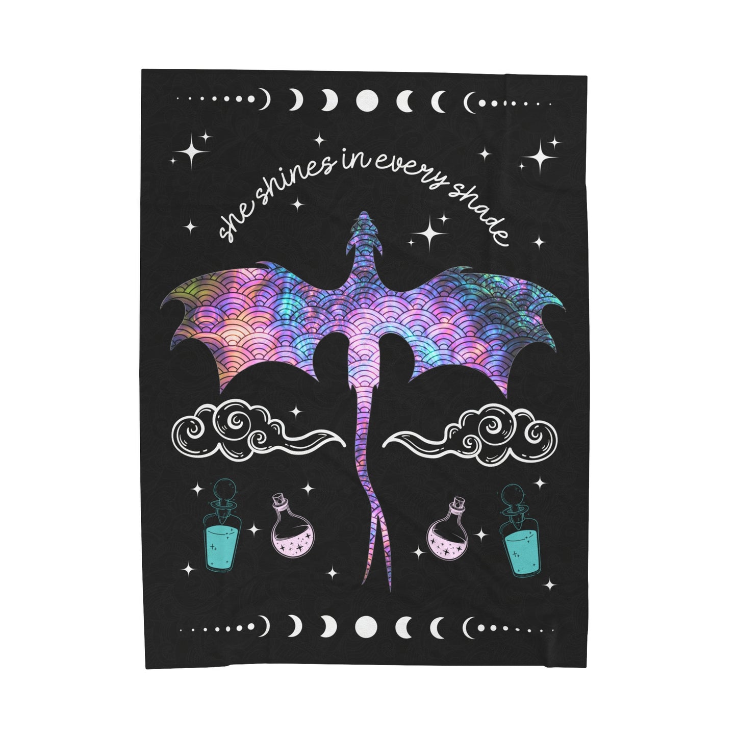 Fourth Wing Indpired Blanket Bookish Gift for Her | Andarna Bookish Fleece Throw Blanket | Onyx Storm Inspired | Bookstagram Merch