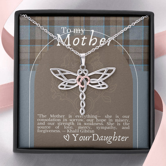 Outlander Themed Dragonfly Necklace for Mother