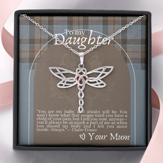 Outlander Themed Dragobfly Necklace for Daughter