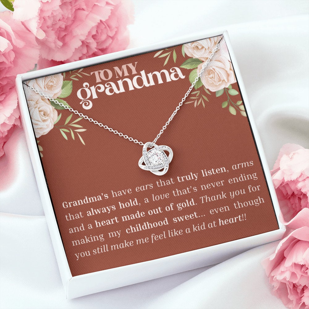 Card and Necklace for Grandmother, Grandma, For Wedding, Mothers Day, Birthday, Marsala, Terracotta, Cream, Dusty Rose, Boho, Retro