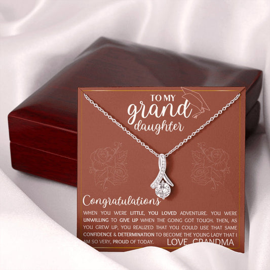 Graduation gift for granddaughter from grandmother, graduation necklace, congratulations jewery